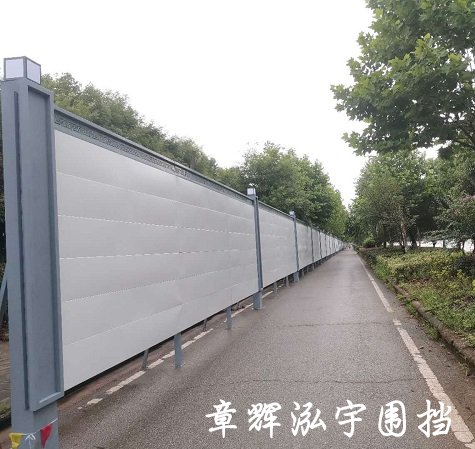 十堰张湾西部工业新区厂区围挡安装案例