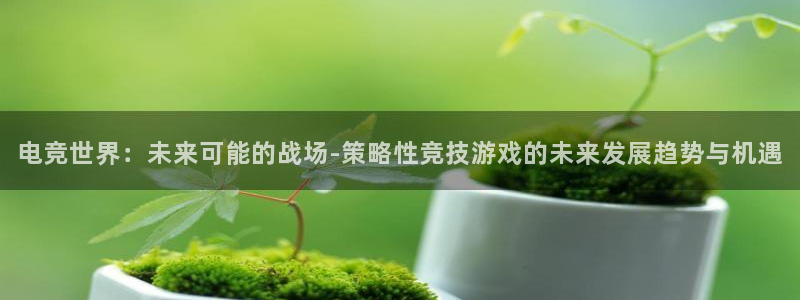 天美娱乐注册登录平台：电竞世界：未来可能的战场-策略性竞技游